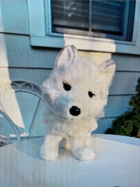 Douglas Cuddle Toys Shadow White Wolf Stuffed Animal